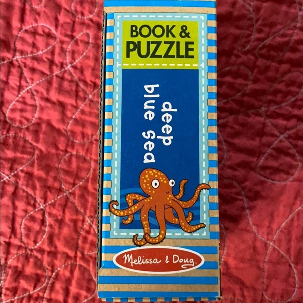 Melissa & Doug Natural Play Book & Puzzle/Game Mamas and Babies Deep Blue Sea